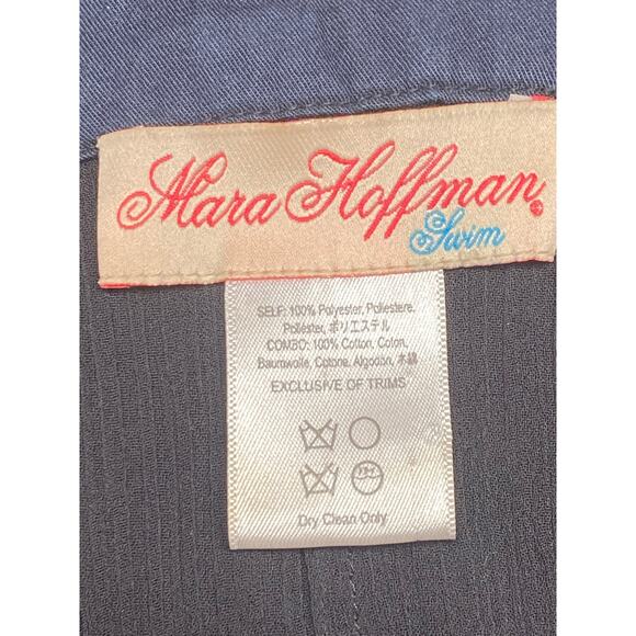 Mara Hoffman Swim Women's One Size Swimsuit Cover Up Dress Black Boho Embroidery - Picture 6 of 6